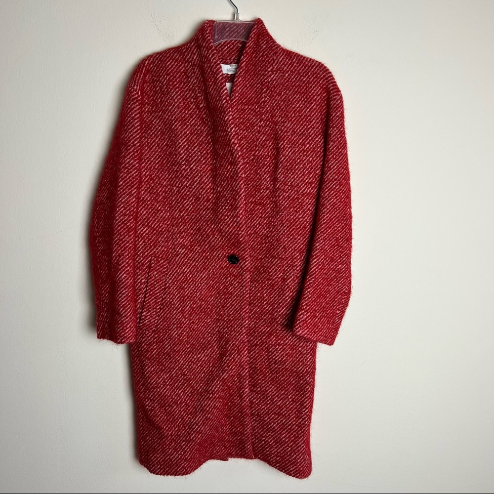 IRO Irinia Wool Blend Oversized Long One Button Coat - Picture 5 of 13